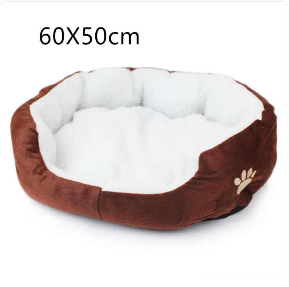 Lamb Cashmere Pet Bed – Ultra-Soft Kennel for Small Dogs & Cats