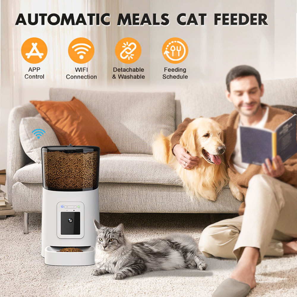 Smart Pet Feeder With 1080p Camera – Wi-Fi App Control