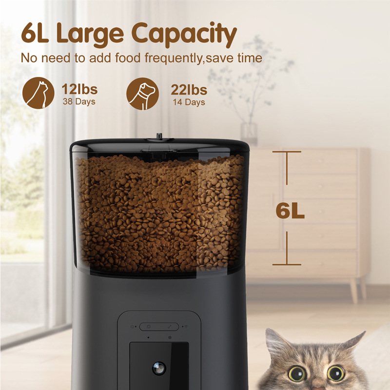 Smart Pet Feeder With 1080p Camera – Wi-Fi App Control