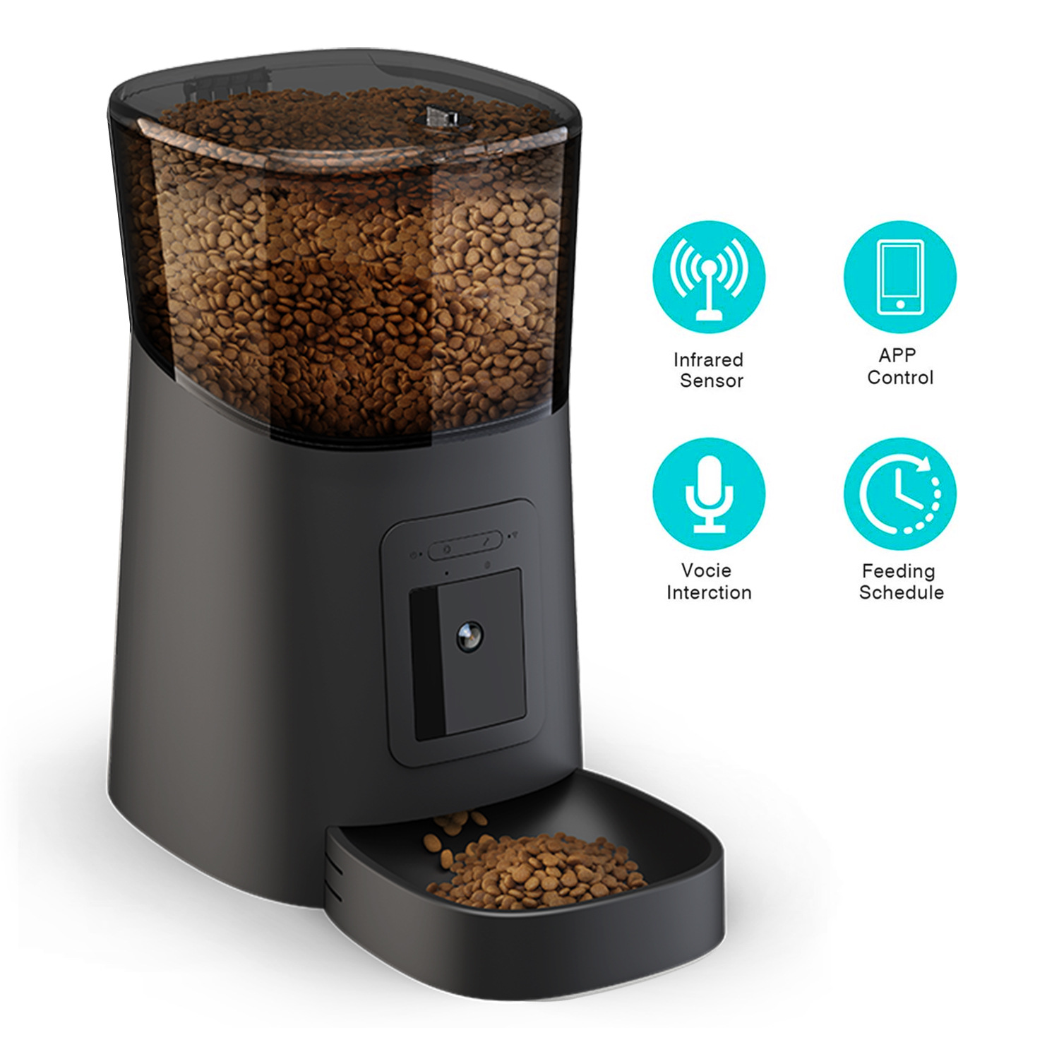 Smart Pet Feeder With 1080p Camera – Wi-Fi App Control