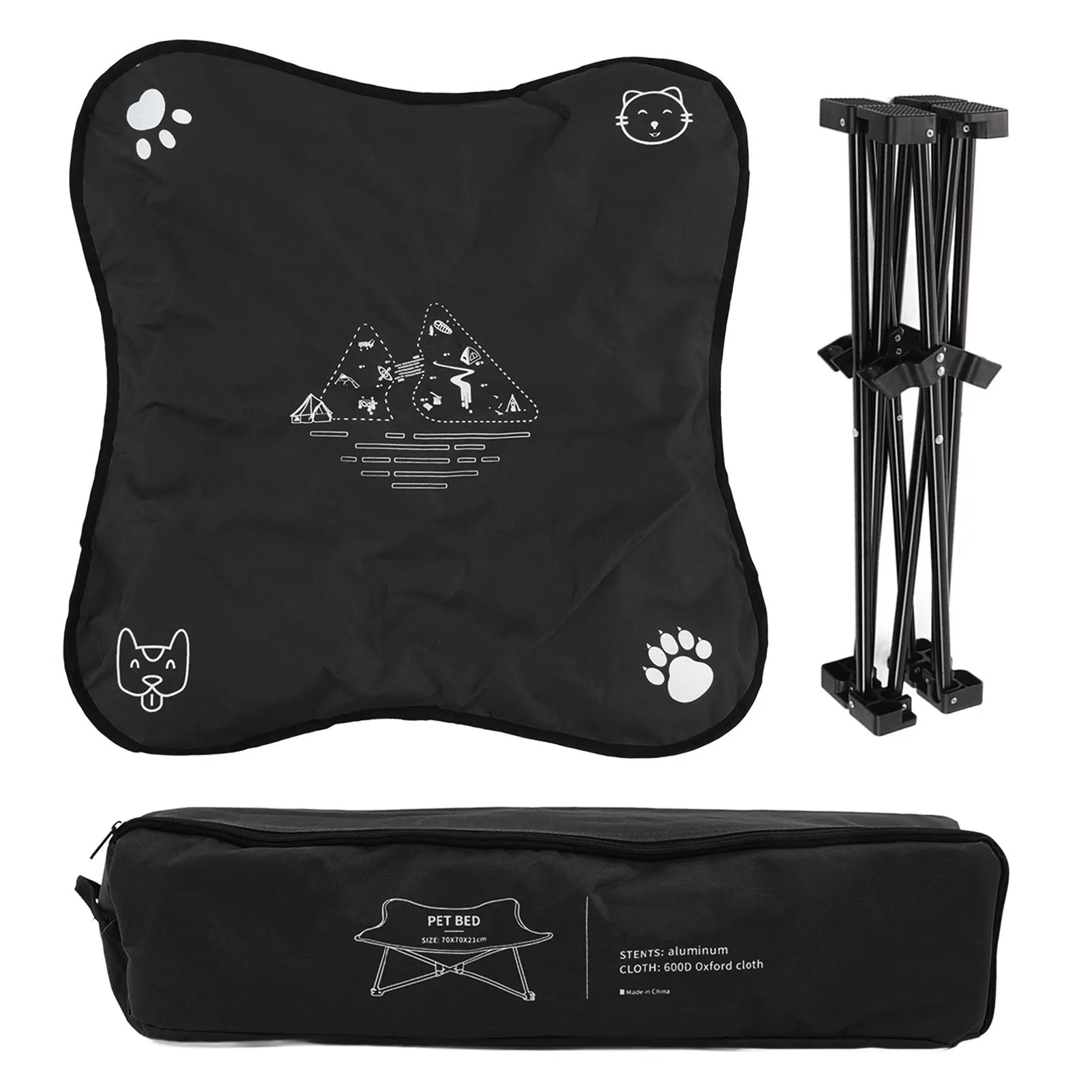 Portable Elevated Foldable Pet Bed – Indoor & Outdoor Use