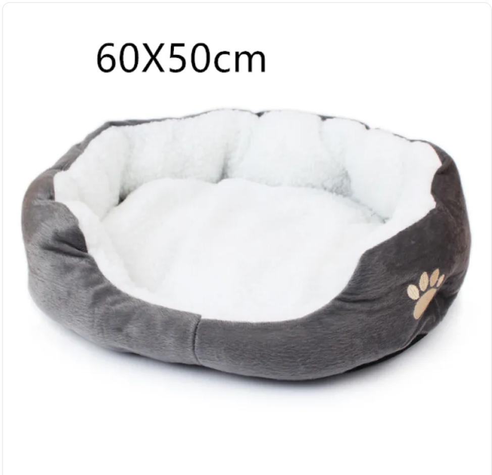 Lamb Cashmere Pet Bed – Ultra-Soft Kennel for Small Dogs & Cats
