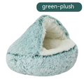 Cozy Nest Semi-Closed Pet Bed – For Cats & Small Dogs