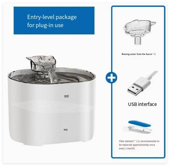 Cat Water Fountain – Self-Filtering Pet Drinking Fountain